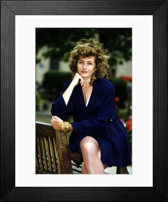 Framed Print : Framboise Gommendy Actress TV Soap'Eldorado'blamed for the break up of