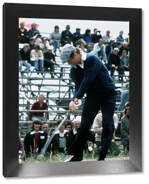 Tom Watson playing at the British Open 1975
