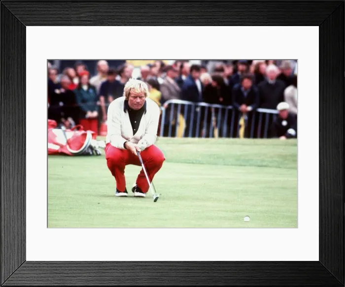 Framed Print : Jack Nicklaus golf 1975 MSI