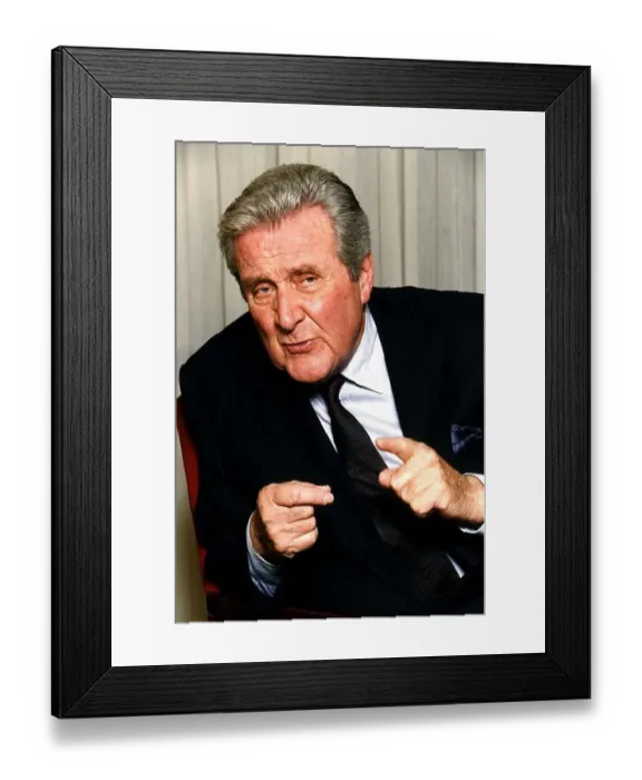 Framed Print : Patrick Macnee actor who starred in the TV Programme The Avengers