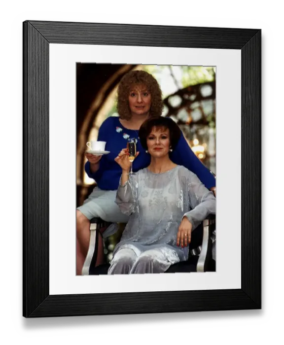 Framed Print : Victoria Wood actress with Julie Walters TV Film Pat & Margaret Framed Print : Victoria Wood actress with Julie Walters TV Film Pat & Margaret