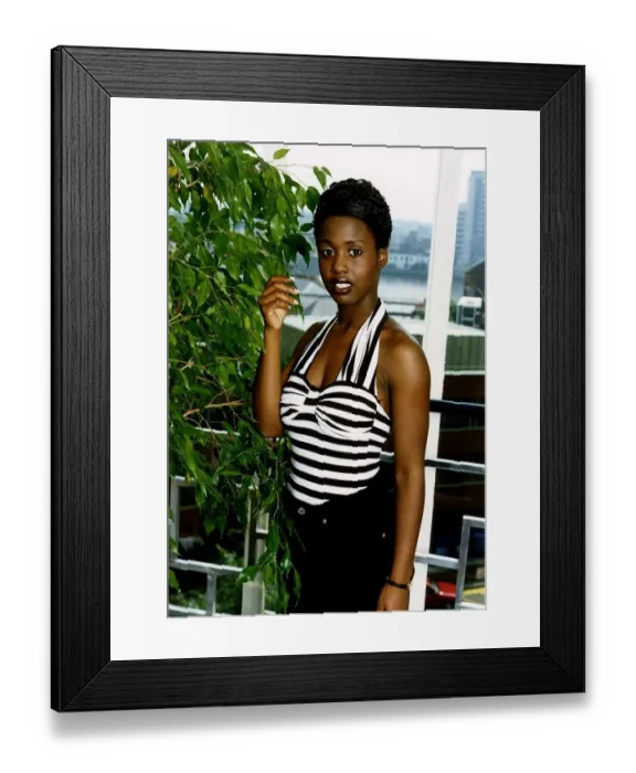 Framed Print : Michelle Gayle Actress and Singer starred in the TV Soap Eastenders