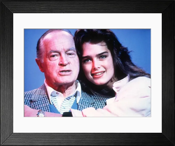 Framed Print : Brooke Shields actress with actor Bob Hope Framed Print : Brooke Shields actress with actor Bob Hope