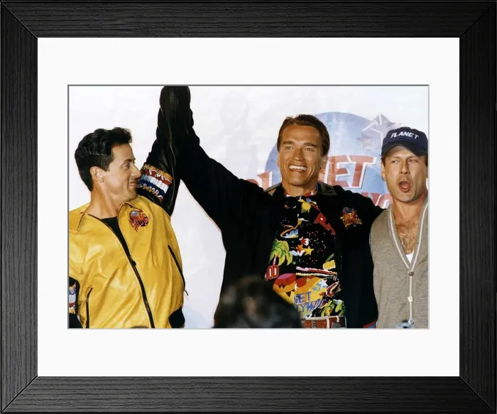 Framed Print : Arnold Schwarzenegger Bodybuilder Actor at the opening of Plant Hollwood in London Framed Print : Arnold Schwarzenegger Bodybuilder Actor at the opening of Plant Hollwood in London