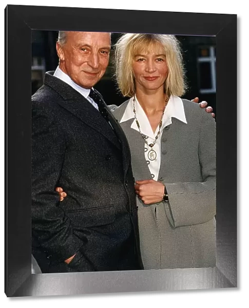 Ian Richardson Actor with Kitty Aldridge who are to appear in the television drama series