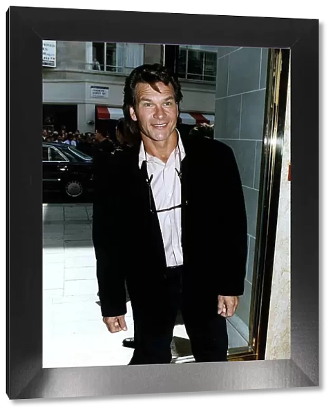 Patrick Swayze actor arrives for lunch at Planet Hollywood restaurant in London May 1993