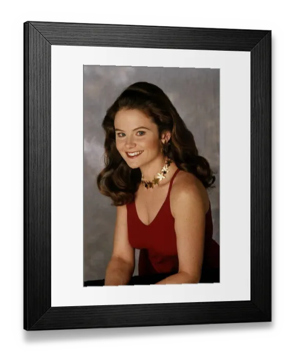 Framed Print : Julie Mullins Actress Who Starred In The TV Programme Neighbours