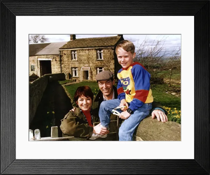 Framed Print : Madelaine Howard Actress in TV Series Emmerdale with Clive Nornby and Christopher Smith Framed Print : Madelaine Howard Actress in TV Series Emmerdale with Clive Nornby and Christopher Smith