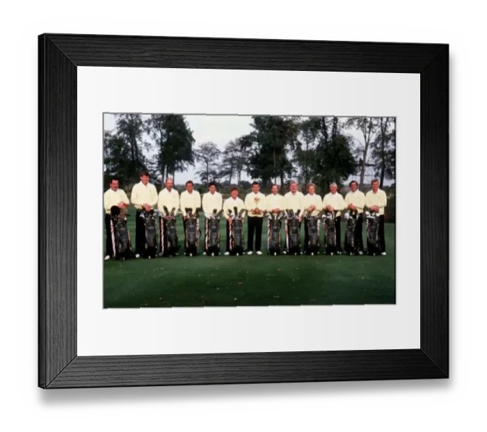 Framed Print : Golf European Ryder Cup team 1989 Framed Print : Golf European Ryder Cup team 1989