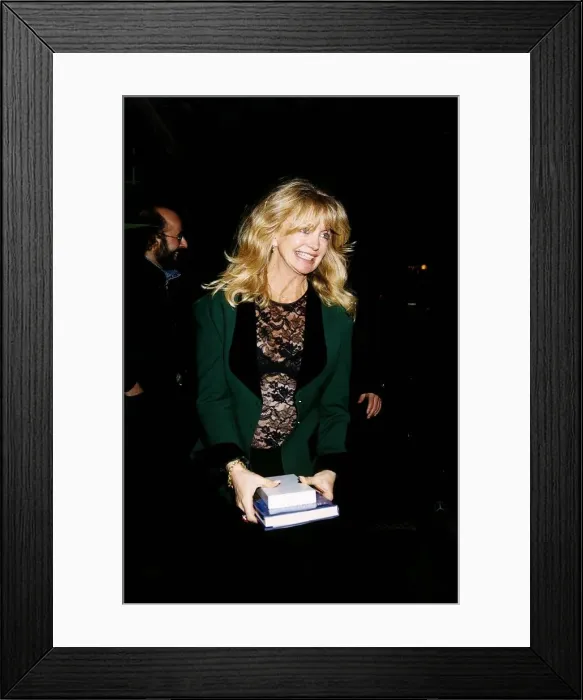 Framed Print : Goldie Hawn Actress leaving planet Hollywood Framed Print : Goldie Hawn Actress leaving planet Hollywood