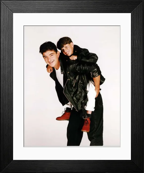 Framed Print : John Altman actor who appeared as Nick Cotton in Eastenders with Rossi Higgins Framed Print : John Altman actor who appeared as Nick Cotton in Eastenders with Rossi Higgins