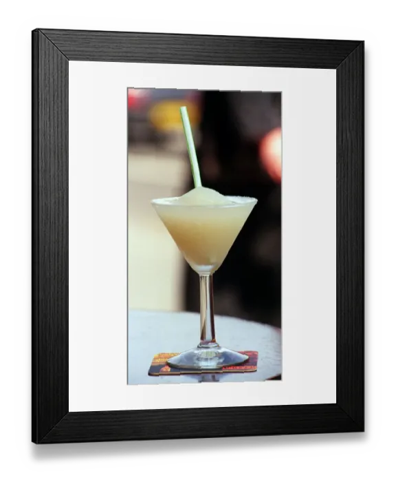 Framed Print : Frozen Margarita cocktail April 1999