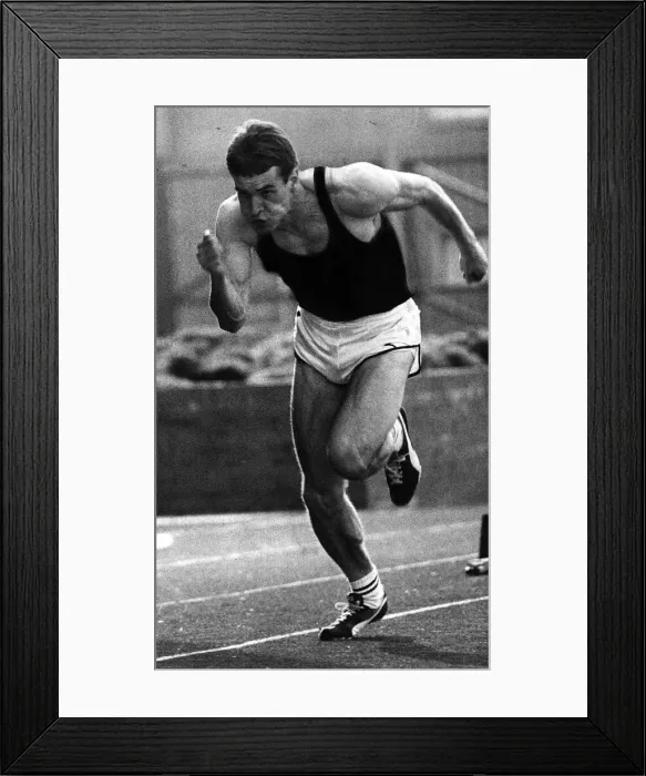 Framed Print : Cameron Sharp athletics runner sprinter Helenvale Park circa 1978 Framed Print : Cameron Sharp athletics runner sprinter Helenvale Park circa 1978