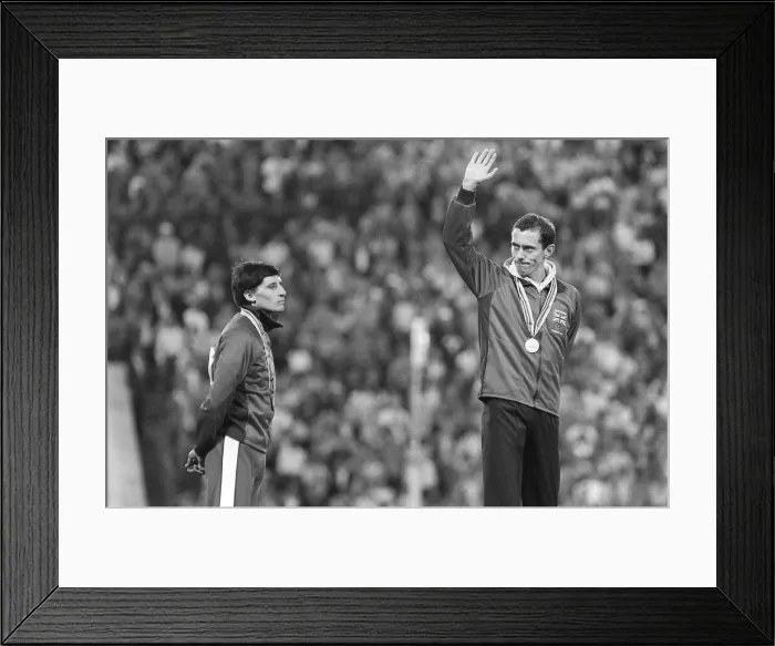 Framed Print : 800 metres medal ceremony in the Grand Arena of the Central Lenin Stadium at the Moscow