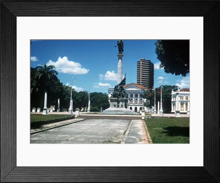Framed Print : Central Belem Brazil one of the many squares Framed Print : Central Belem Brazil one of the many squares