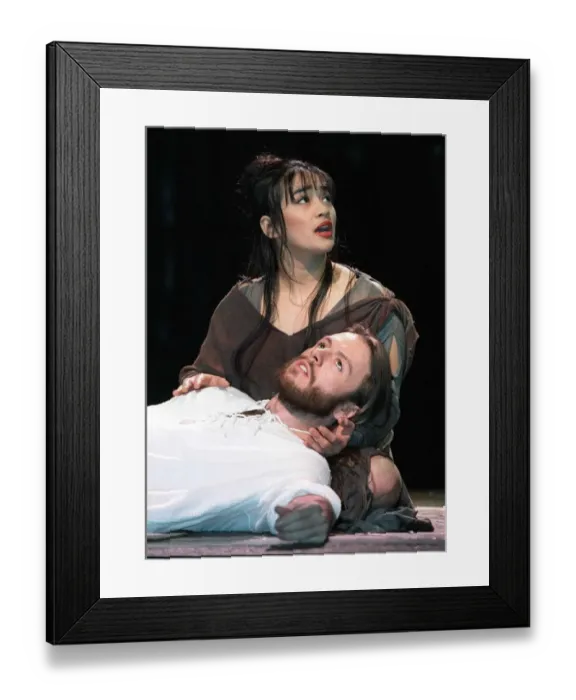 Framed Print : Steve Balsamo Actor as Jesus and Joanna Ampil as mary Magdalene in Jesus Christ Superstar Framed Print : Steve Balsamo Actor as Jesus and Joanna Ampil as mary Magdalene in Jesus Christ Superstar