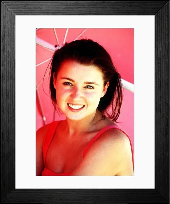 Framed Print : Dannii i Minogue actress who stars in the TV Programme Home and Away