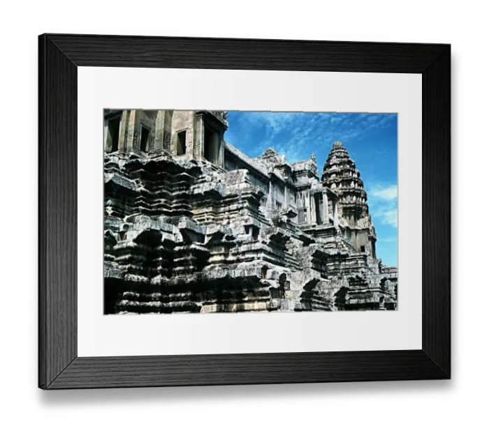 Framed Print : Exterior scuplture on temple at Angkor Wat near Siem Reap North West Kampuchea Cambodia Framed Print : Exterior scuplture on temple at Angkor Wat near Siem Reap North West Kampuchea Cambodia