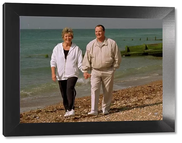 Brian Hill Actor who played the part of the chef in Fawlty Towers walking on the beach