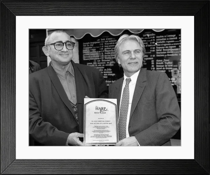 Framed Print : Adam Faith singer and actor and Lionel Bart Framed Print : Adam Faith singer and actor and Lionel Bart