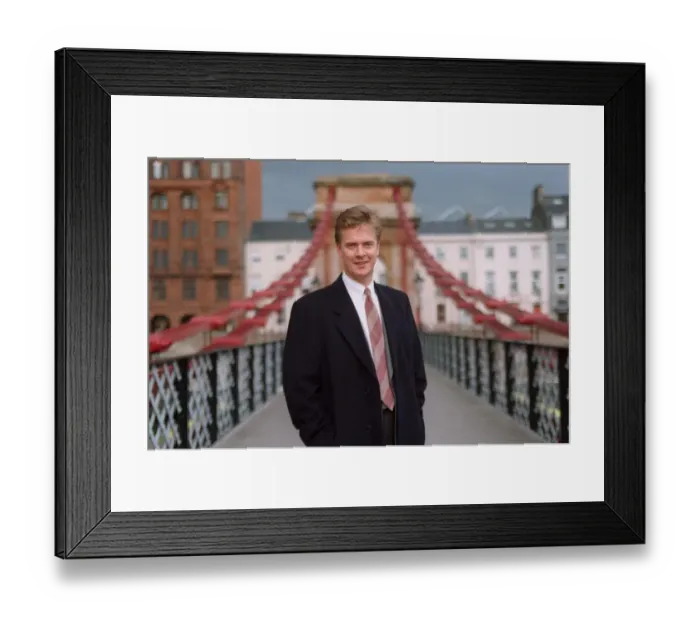 Framed Print : James McPherson Actor Who stars in ITVs Taggart as a police officer