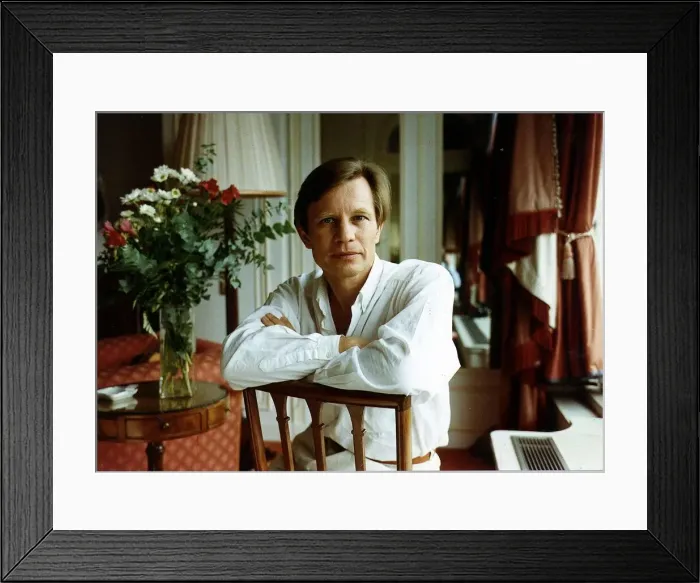 Framed Print : Michael York Actor at home