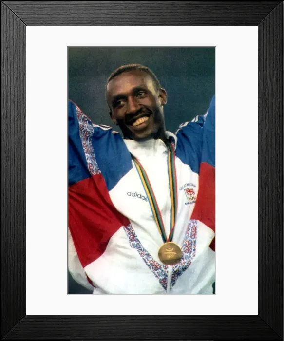Framed Print : Linford Christie Athlete Sprinter Framed Print : Linford Christie Athlete Sprinter