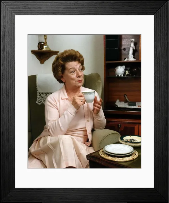 Framed Print : Jean Alexander actress at home Framed Print : Jean Alexander actress at home