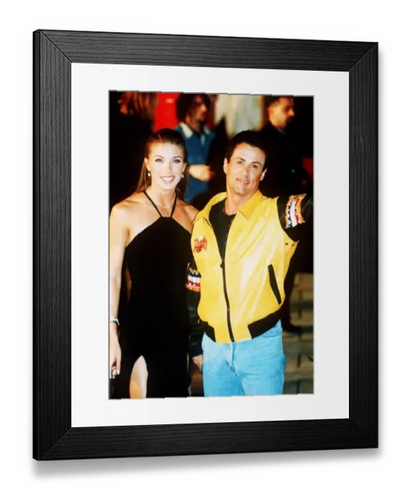 Framed Print : Sylvester Stallone Actor at the opening of Planet Hollywood in London Framed Print : Sylvester Stallone Actor at the opening of Planet Hollywood in London