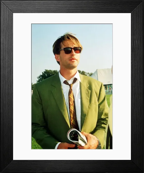 Framed Print : William Baldwin actor Polo match at Windsor