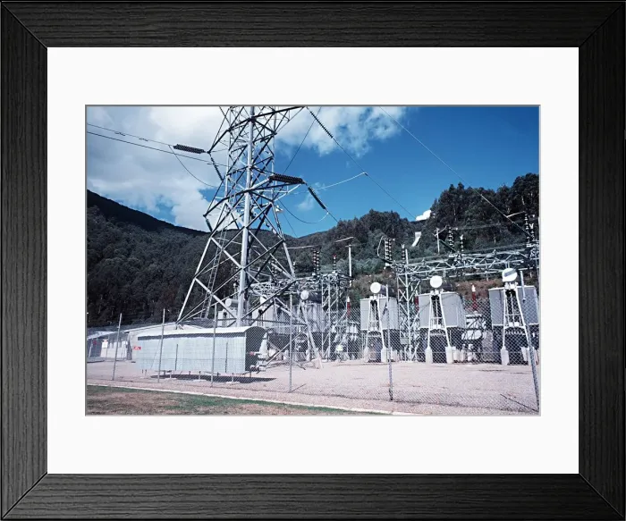 Framed Print : McKay Hydro Power Station Transformer and Switching Station Upper Kiewa Valley VIC