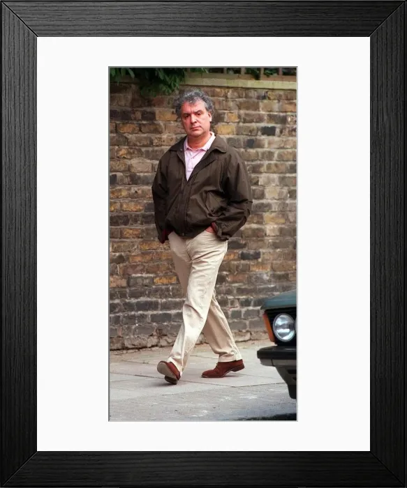 Framed Print : Michael Angelis Actor leaving his house this morning Framed Print : Michael Angelis Actor leaving his house this morning