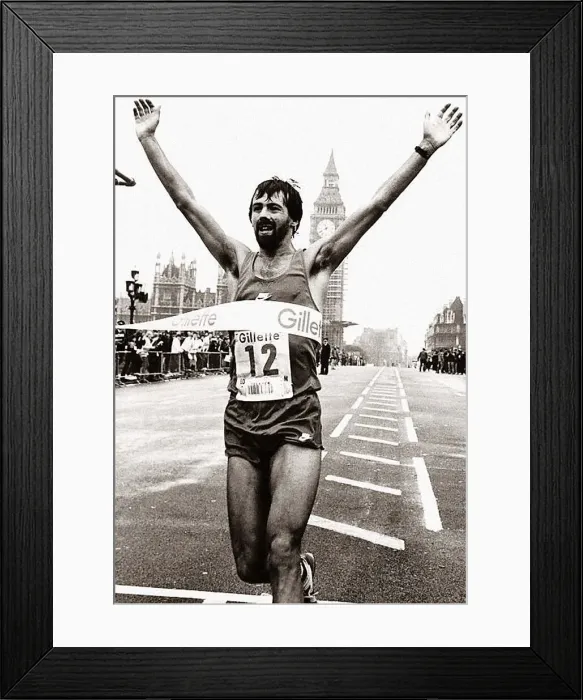 Framed Print : Marathon 1983 winner Mike Gratton from Canterbury won in 2Hrs 9mins 43 secs Framed Print : Marathon 1983 winner Mike Gratton from Canterbury won in 2Hrs 9mins 43 secs