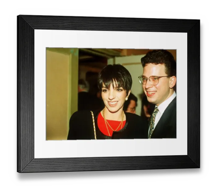 Framed Print : Liza Minnelli Film Actress / Singer with her boyfriend Billy Framed Print : Liza Minnelli Film Actress / Singer with her boyfriend Billy