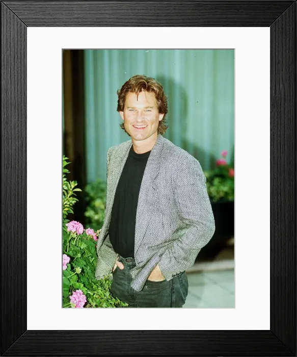 Framed Print : Kurt Russell actor who stars in the film Backdraft