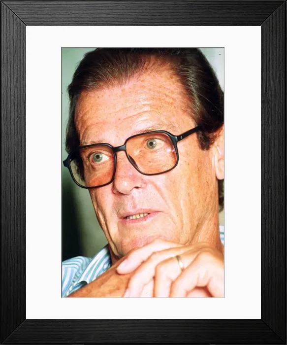 Framed Print : Roger Moore Actor pictured after his tour of South America as UNICEF Ambassador Framed Print : Roger Moore Actor pictured after his tour of South America as UNICEF Ambassador