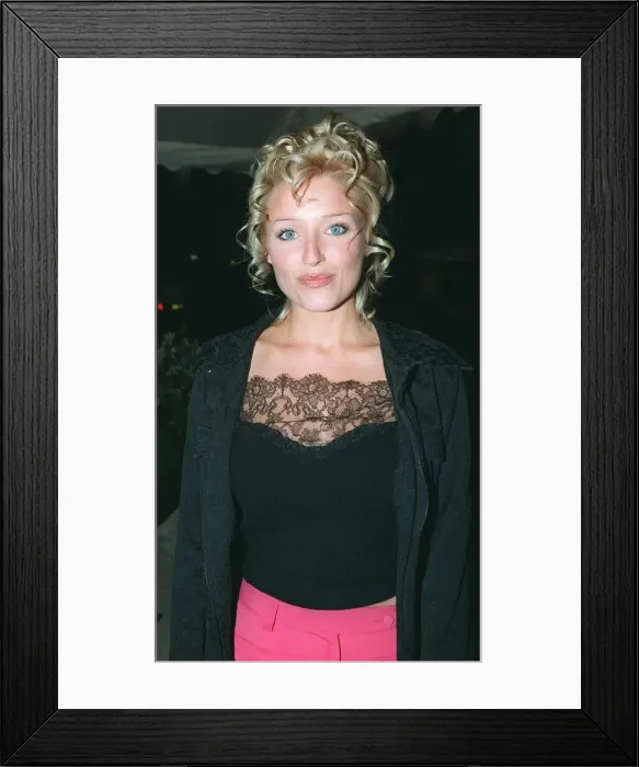 Framed Print : Dannii Minogue Singer Actress at the Launch of The new Chanel Perfume Allure