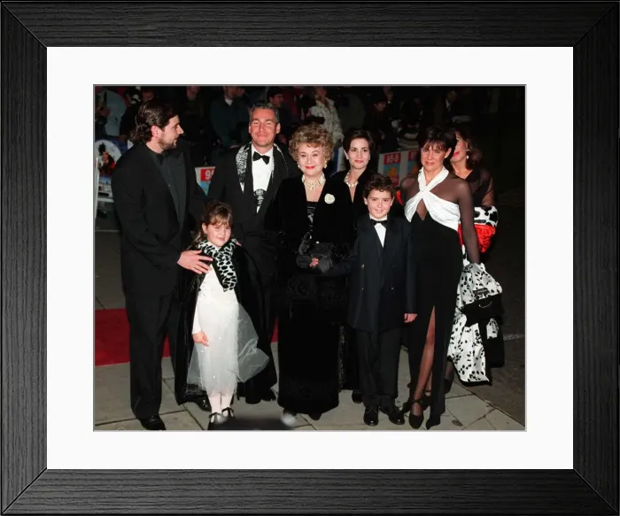Framed Print : Joan Plowright Actress and family at the Film Premiere of 101 Dalmations Framed Print : Joan Plowright Actress and family at the Film Premiere of 101 Dalmations