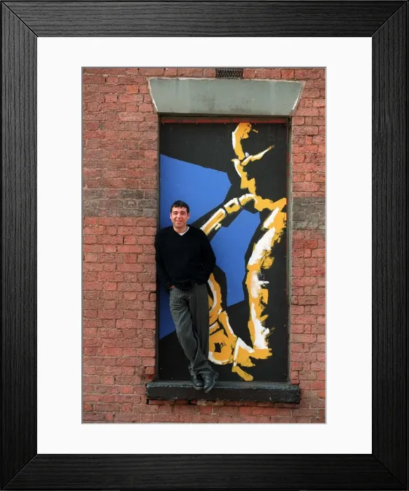 Framed Print : Actor Jake Abrahams in an old theatre Framed Print : Actor Jake Abrahams in an old theatre