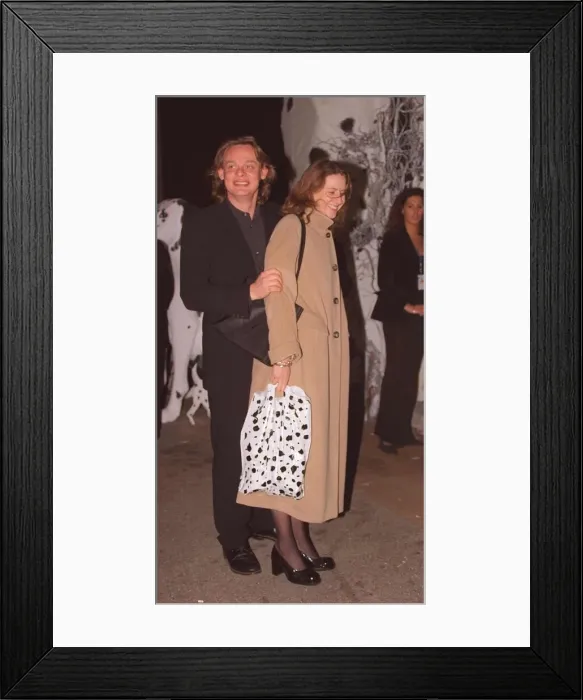 Framed Print : Martin Clunnes actor with unknown lady at the film premiere of 101 Dalmatians Framed Print : Martin Clunnes actor with unknown lady at the film premiere of 101 Dalmatians