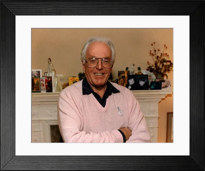 Framed Print : Lord Rix of Whitehall the actor Brian Rix at home in Barnes
