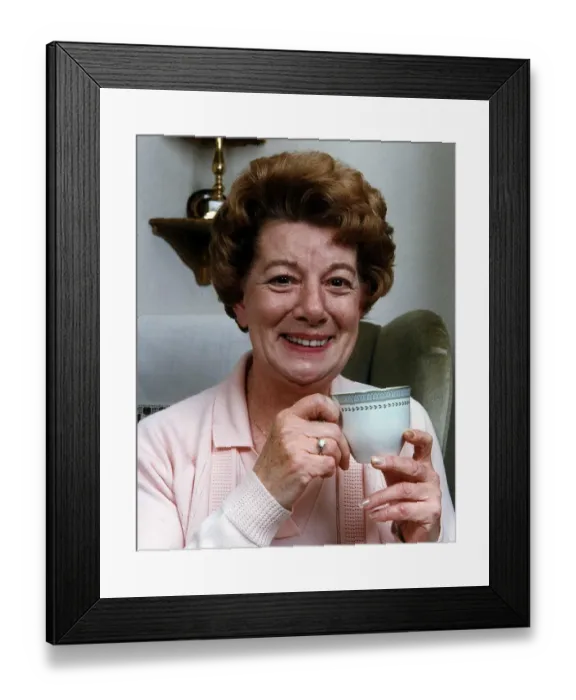 Framed Print : Jean Alexander actress at home Framed Print : Jean Alexander actress at home