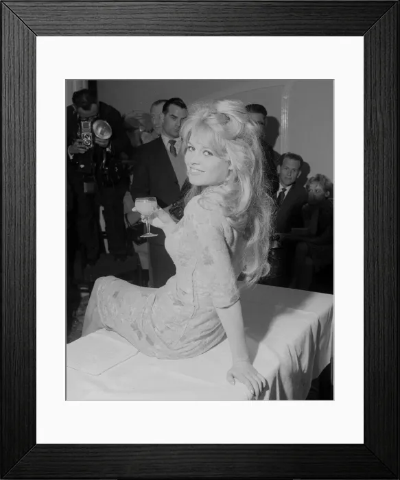 Framed Print : Actress Brigette Bardot in London April 1959 Framed Print : Actress Brigette Bardot in London April 1959