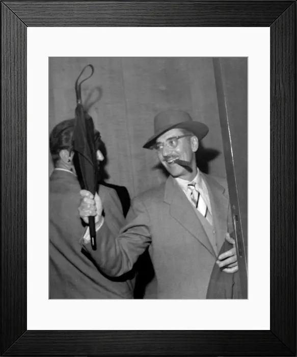Framed Print : Comedian actor Groucho Marx, one of the famous Marx Brothers Framed Print : Comedian actor Groucho Marx, one of the famous Marx Brothers