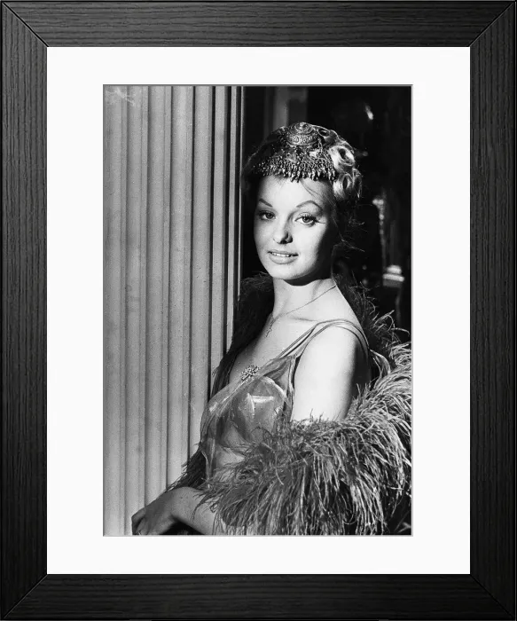 Framed Print : An actress between takes on the set of the film The Two Faces of Dr Jekyll at Bray Framed Print : An actress between takes on the set of the film The Two Faces of Dr Jekyll at Bray