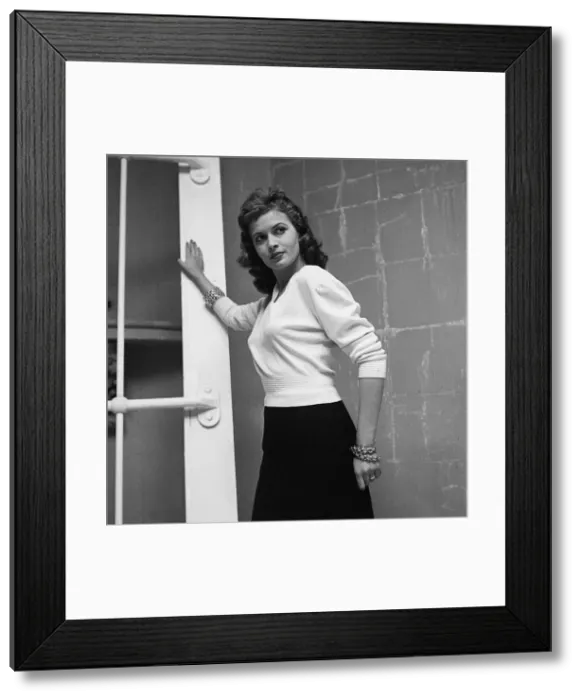 Framed Print : Actress Eva Bartok February 1952 Framed Print : Actress Eva Bartok February 1952