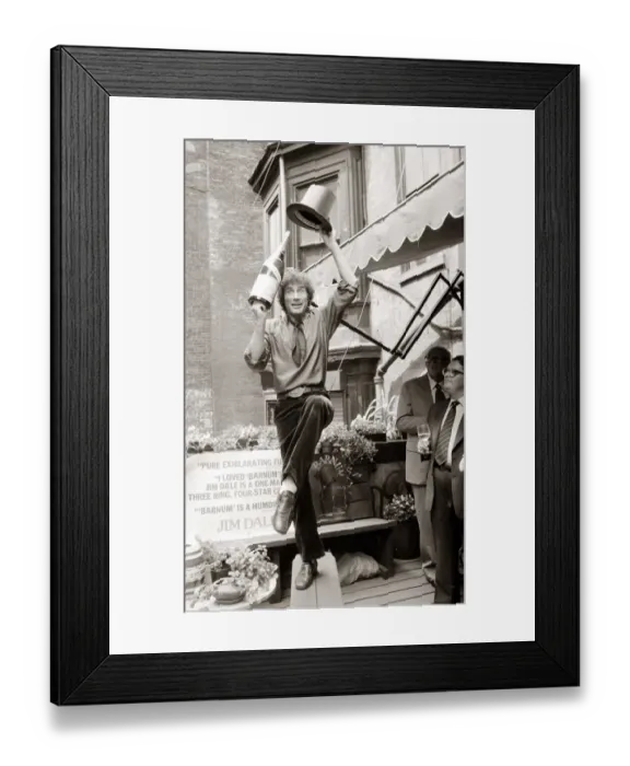 Framed Print : Actor and musician Jim Dale, star of the musical Barnum Framed Print : Actor and musician Jim Dale, star of the musical Barnum