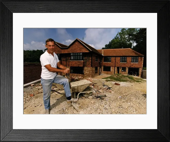 Framed Print : Christopher Beeny Actor appeared in Up St airs Down Stairs at his new home in Battle East Framed Print : Christopher Beeny Actor appeared in Up St airs Down Stairs at his new home in Battle East