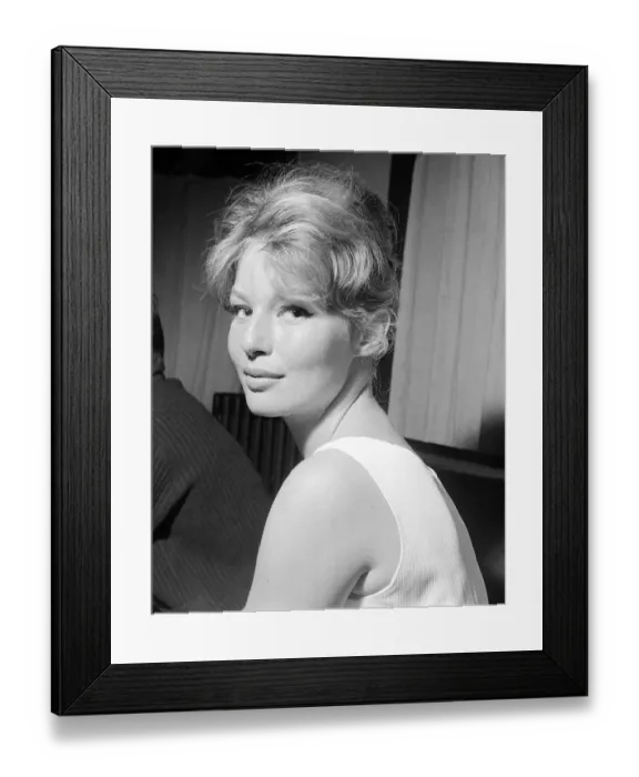 Framed Print : Actress Annette Vadim at the Cannes Film Festival May 1958