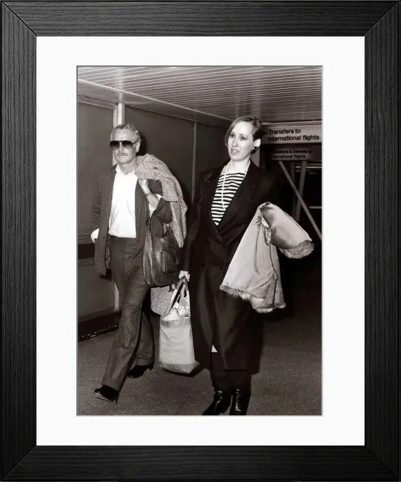 Framed Print : Actor Paul Newman and his daughter Susan - February 1984 Framed Print : Actor Paul Newman and his daughter Susan - February 1984